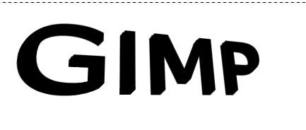 Gimp 文字を3d立体 こっち見んなカｓ